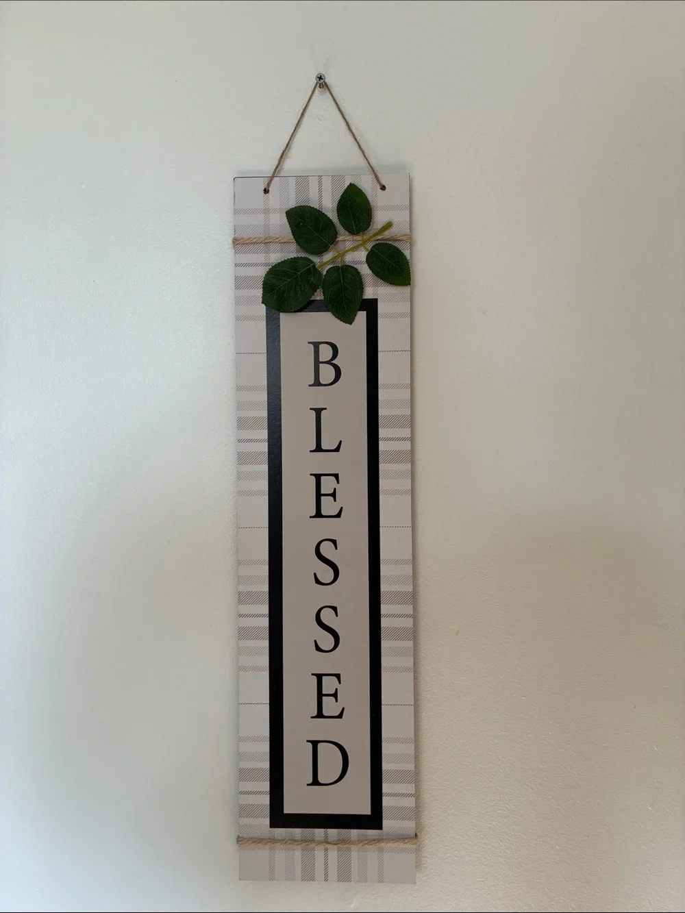 NWT- Vertical Blessed Wooden Wall Sign 🍃
